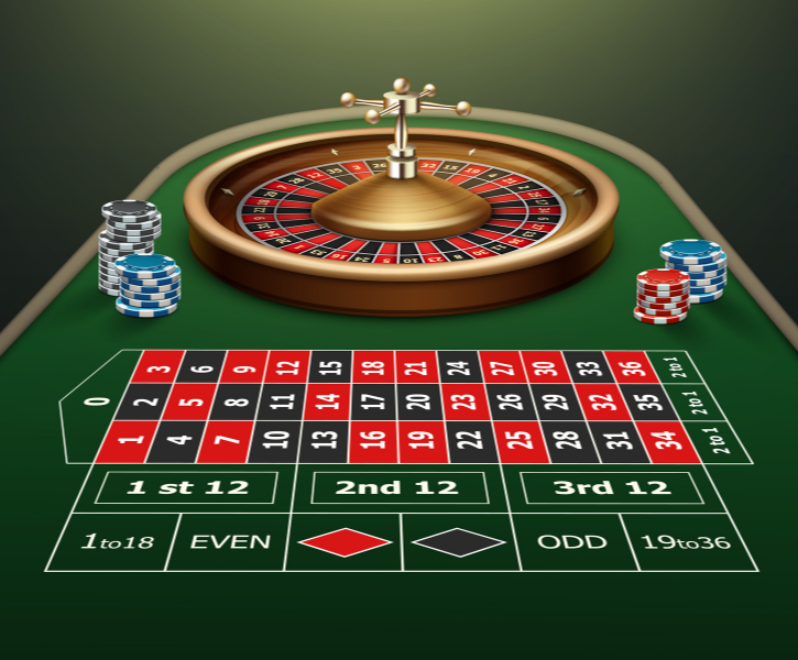 Roulette table